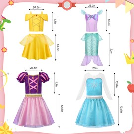 ReliBeauty Princess Dress up for Girls 3-8,2357