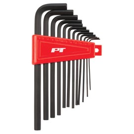 Performance Tool W1393 12pc SAE Long Hex Key Set, Black - Professional Grade Allen Wrenches with Extra Reach for Tough Jobs