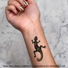 4 x 'Colourful Lizard' Temporary Tattoos - Water Resistant, Skin-Safe,