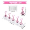 SIRLOMU Satz von 2 Acryl-Nagelkunst Praxis Racks, Magnetischer Nagelspitzenhalter, Nagel