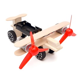 RLS Wooden DIY 3D Electric twin engine glider plane model kit science educational puzzle Jigsaw