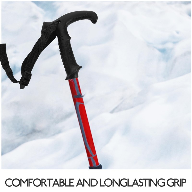 Totority Ergonomic Walking Cane Handle Trekking Pole Handle Replacement Wooden