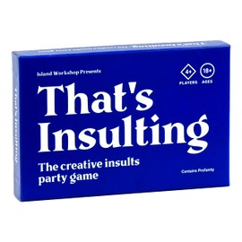 That’s Insulting - Funny Insult-Generator Party Game for Adults - Make Up Funny Insults With Your Cards and Go Against Friends & Family for Laughs - 4+ Player Travel Sized Card Game (18+)