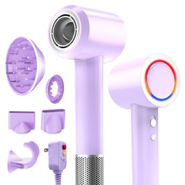 Hair Dryer, 1800W Fast Drying Blow Dryer with 160,000 RPM High-Speed Brushless Motor Low Noise Hairdryer with Magnetic Attachments for Home Salon Travel