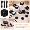 Meanplan 36 Pack 1oz Black Travel Jar Containers, Black Cosmetic