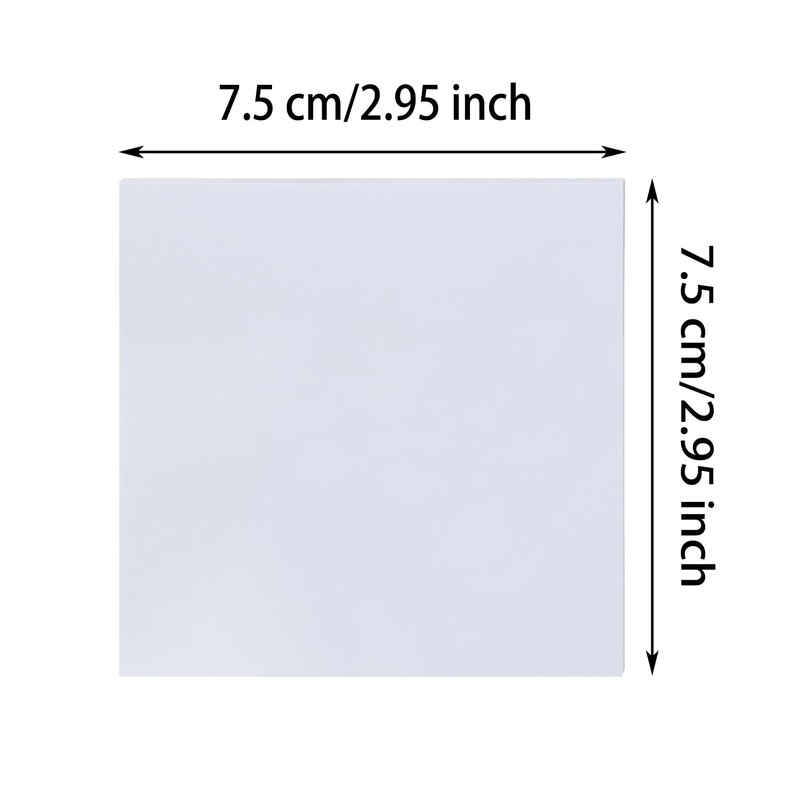 Mini Skater 2 Pack Kraft Paper Sticky Notes 7.5x7.5cm Self-Stick