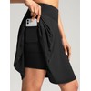 SANTINY 20'' Knee Length Skorts for Woman 4 Pockets High