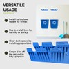 Nova Products Recycle Bin Wall Mount (2 Pack), Blue Bin