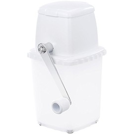 Rosenstein & Söhne Ice Crusher: Powerless Ice Crusher with Stainless Steel Grinder and Hand Crank (Ice Cube Machine, Ice Cube Crusher, Cool)