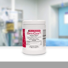 Micro-Scientific Opti-Cide3 Medical Disinfecting Wipes Healthcare Grade Disinfectant Cleaner Surface Wipes - OCW06-100