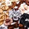 Hanaive 48 Gomas Elásticas de Pelo de Satén Coletero de