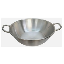 Comal Cazo Grande Para Carnitas Extra Large 22" inch 6.5" Height Stainless Steel Heavy Duty Acero Inoxidable Wok comal Fry