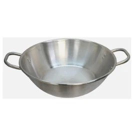 Comal Cazo Grande Para Carnitas Extra Large 22" inch 6.5" Height Stainless Steel Heavy Duty Acero Inoxidable Wok comal Fry