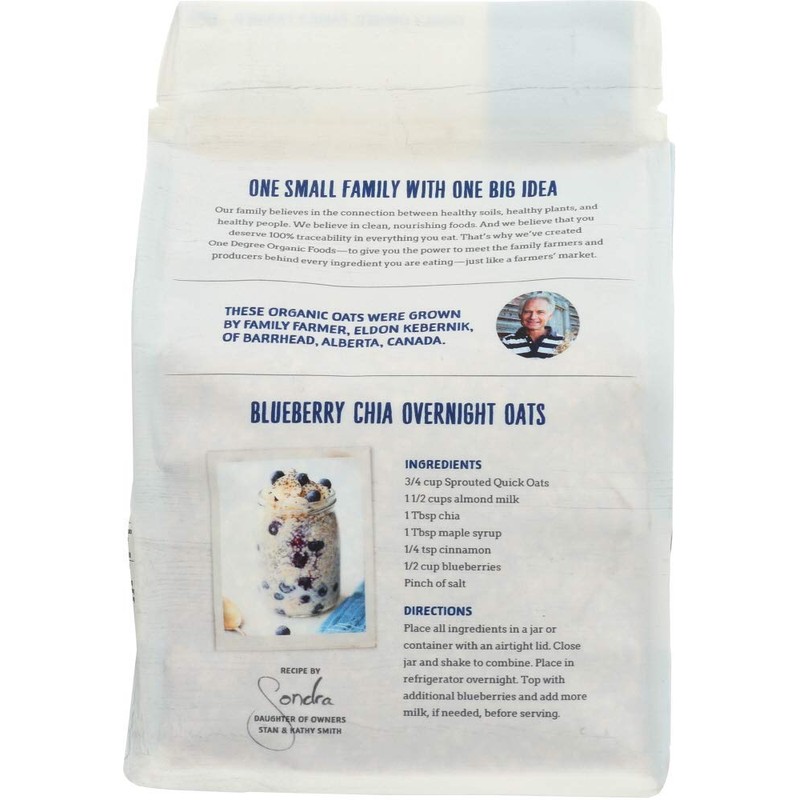 One Degree Organic Foods Organic Quick Oats - Sprouted -