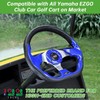 10L0L Golf Cart Steering Wheel, Universal Design Fit for Yamaha,