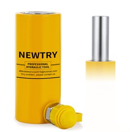 NEWTRY 10 ton Hydraulic Cylinder Long Jack 4” Stroke Porta Power Ram Jack Lifting Cylinder Retract Automatically for Shipbuilding Bridge Construction
