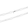 LeCalla 925 Sterling Silver Italian 6.5-MMPaperclip Link Chain Necklace for