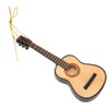 Guitar Model Lifelike Decorative Wooden Miniature Guitar Ornament for Christmas