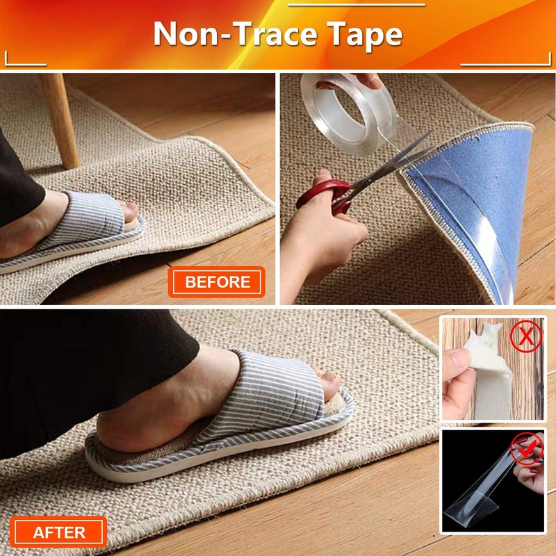 Gulaey Nano Adhesive Tape, Double Sided Tape Heavy Duty, Nano