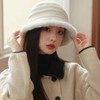 Vintage 1920s Cloche Hats Packable Winter Fleece Lined Bucket Hat