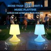 uuffoo Cordless LED Table Lamp with Speaker Shower Lamp Patio