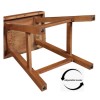 Home 2 Office Jackson 24in Saddle Barstool - Medium Oak