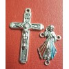 LOT OF 10Cross Stainless Steel Catholic Jesus Crucifix & ROSARY