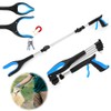 Adiwo Foldable Litter Picker Grabber, 91cm/36" Long Handle Litter Pickers