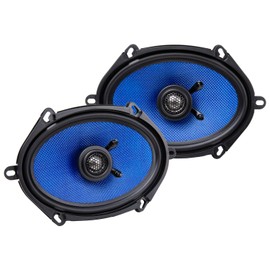 Hifonics Colossus Classic HCC5768CX 5x7/6x8 Inch Car Speakers - 2-Way Coaxial Design with Aluminum Dome Tweeters, 125W Peak Power & Butyl Rubber Surrounds