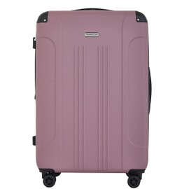 Travelers Club Chicago Plus Hardside Luggage, Mauve, 20" Carry-On