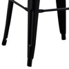 AC Pacific 30” Metal Backless Barstool Set of 2 –