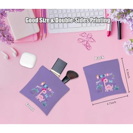 URMISU Dinosaur Lover Cosmetic Bag with Mirror Small Makeup Bag for Purse, Portable Cosmetic Pouch Travel Toiletry Bag Organizer, Friendship Gifts for Women Best Friend Birthday Gifts, 03