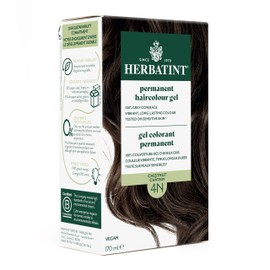 Herbatint Permanent Hair Dye For Women - 4N Chestnut - For Up To 100% Gray Coverage of Resistant Gray Hair - Ammonia-Free, Alcohol-Free & Vegan - Salon Influenced Hair color 170ml, 5.75 fl oz