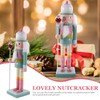 Veemoon Christmas Nutcracker Soldier Wooden Nutcracker Figure Mini Nutcracker Ornaments