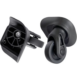 Tobeso-Nuoze 2 pcs Luggage Wheels Replacement Wheel for Luggage Suitcase Repair 360° Rotating Suitcase Replacement Wheels with 2 Mounting Holes L237