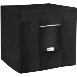 Seal Skin Covers FirePit Cover 32"L X 32"W X 24”H Square Waterproof 600D Heavy Duty Outdoor Black