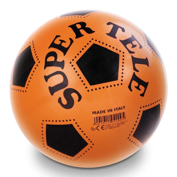 Mondo Toys 04200 SUPERTELE FLUO Football for Girls/Boys - Yellow/Orange/Green/Fuchsia