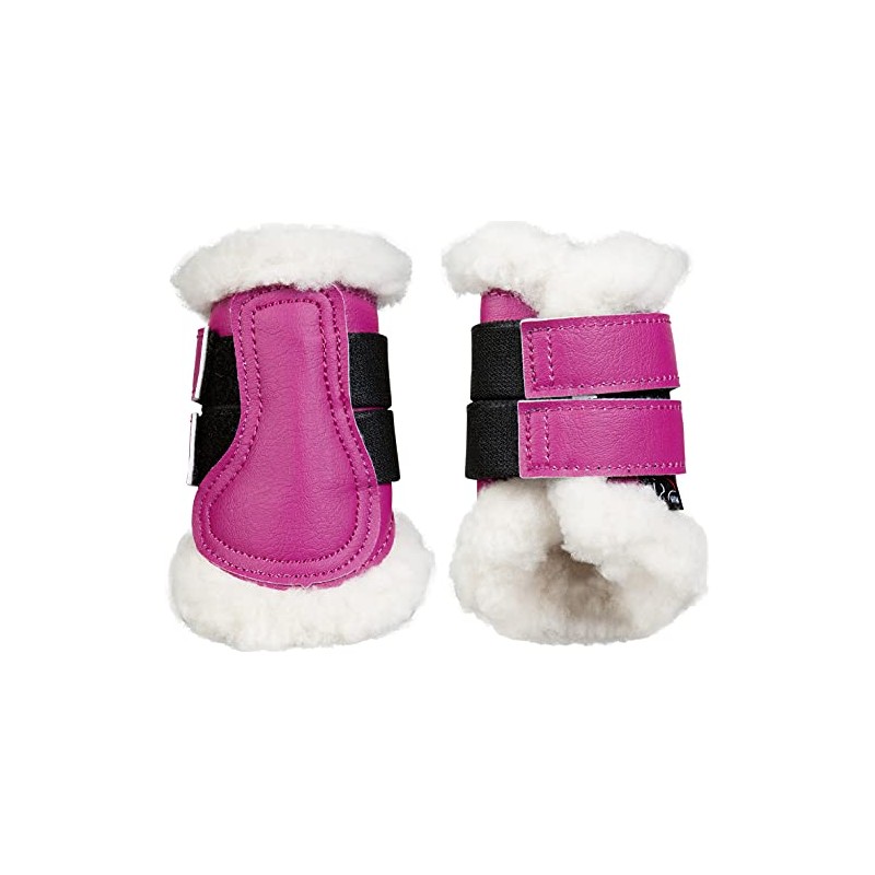 HKM Comfort Gaiters & Bell Boots B3101 Cranberry Shetty