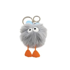 Laphontab Plush Keychain, Cute Duck Pendant for Car, Backpack, Handbag, Great Gifts for Wife, Colleague, Ladies and Friends, gray