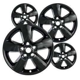 Fuel Rider Set of 4 Gloss Black ABS Impostor Wheel Skins Compatible with 13-18 Ram 1500 5 Spoke, Will Not Work On The Cladded Version
