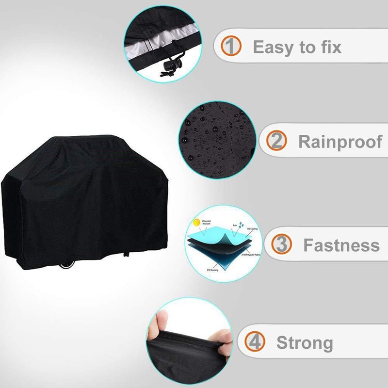 BBQ Covers for Outside - BBQ Cart Cover,Waterproof Anti-UV Protector