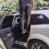 Car Door Step: Foldable Car Door Step Supports Both Feet,