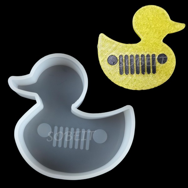 SOBEIT Duck Car Freshie Mold, Silicone Freshie Mold, Duck Silicone