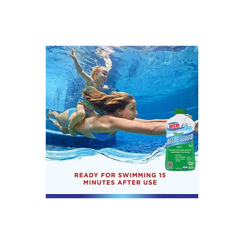 HTH 67032 Super Algae Guard Swimming Pool Algaecide Cleanser, 1