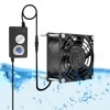 PANO-MOUNTS 80mm 3.15inch Dual Ball Upgraded IP68 Waterproof Cooling Fan