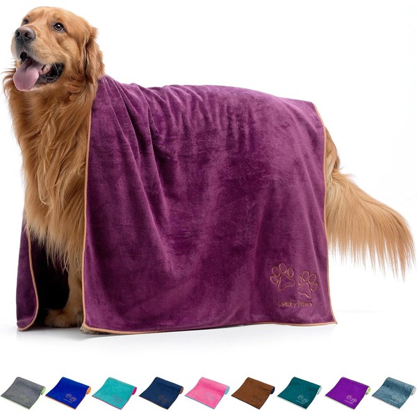Lucky Paws® Dog Towel, Extra Large, 140 x 70 cm,