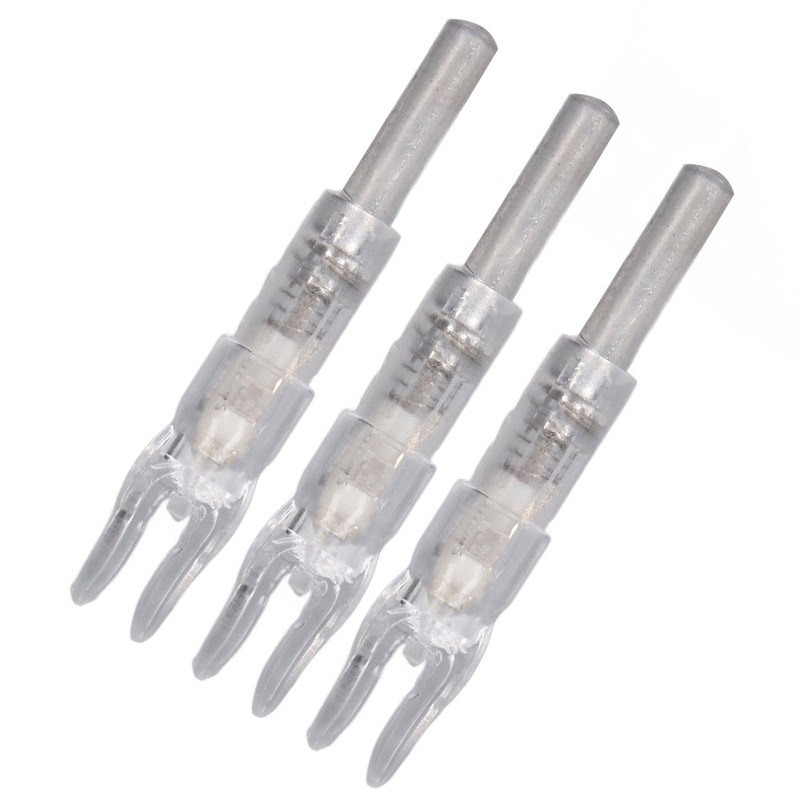 3PCS Lighted Nocks for Arrows Automatic Lighting 6.2mm Internal Diameter