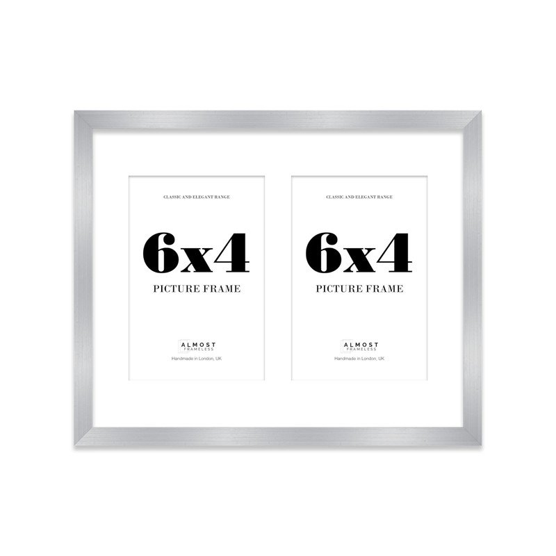 10x8 Inch 2 Opening Photo Collage Frame, Display Two 6x4