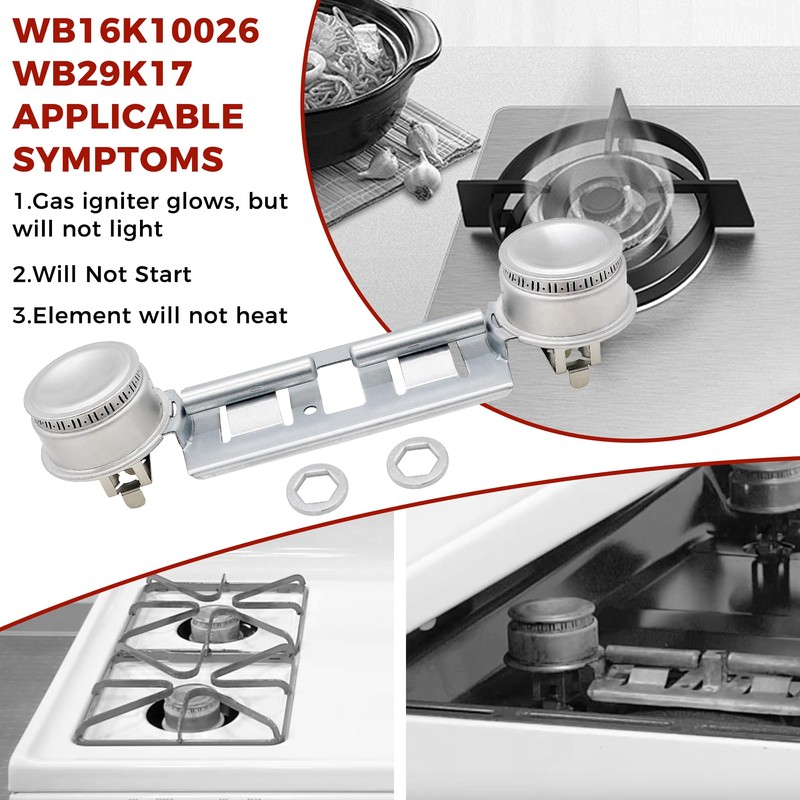 Double Burner Assembly WB16K10026 WB29K17 Double Stove Top Double Surface