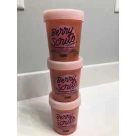 VICTORIA'S SECRET PINK BERRY SCRUB-STRAWBER